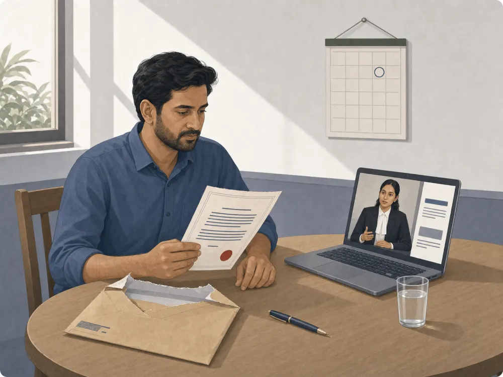 Notice reply planning