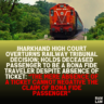 Jharkhand High Court Overturns Railway Tribunal Decision; Holds Deceased Passenger to Be a Bona Fide Traveler Despite Absence of Ticket: “The Mere Absence of a Ticket Cannot Negative the Claim of Bona Fide Passenger”