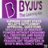Supreme Court Stays NCLAT’s Settlement Approval, Questions Invocation of Inherent Powers Without Engaging All Creditors and Raises Concerns Over Alleged Fraudulent Transfers in Byju’s Insolvency Case