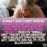 Bombay High Court Orders Rehabilitation for 92-Year-Old Widow Displaced by Koyna Wildlife Sanctuary Project; Rejects "Single Unit" Theory as Inconsistent with Wildlife (Protection) Act, Directs 300 Sq. Ft. Plot Allocation