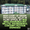 High Court of Sikkim: Procedural Delay in Filing Appeal by New India Assurance Not Willful Disobedience; Contempt Petition Dismissed