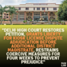 "Delhi High Court Restores Petition, Grants Liberty for Kiosk License Dispute Adjudication Before Additional District Magistrate, Restrains Coercive Measures for Four Weeks to Prevent Prejudice"