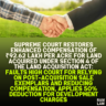 Supreme Court Restores Enhanced Compensation of ₹92.62 Lakh per Acre for Land Acquired Under Section 4 of the Land Acquisition Act: Faults High Court for Relying on Post-Acquisition Sale Exemplars and Reducing Compensation, Applies 50% Deduction for Development Charges