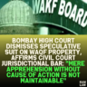 Bombay High Court Dismisses Speculative Suit on Waqf Property, Affirms Civil Court Jurisdictional Bar: "Mere Apprehension Without Cause of Action Is Not Maintainable"