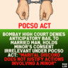 Bombay High Court Denies Anticipatory Bail to Married Man, Holds Minor’s Consent Irrelevant Under POCSO Act: "Marital Discord Does Not Justify Actions Involving a Minor"