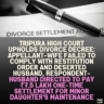 Tripura High Court Upholds Divorce Decree: Appellant-Wife Failed to Comply with Restitution Order and Deserted Husband, Respondent-Husband Directed to Pay ₹7.5 Lakh One-Time Settlement for Minor Daughter's Maintenance