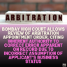 Bombay High Court Allows Review of Arbitration Appointment Order, Citing Inherent Authority to Correct Error Apparent on Record Due to Incorrect Assumption of Applicant’s Business Status