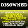 Delhi High Court Rules: "Disownment by Parents Through Public Notice Does Not Extinguish Legal Rights; Partition Suit Cannot Be Rejected at Preliminary Stage"