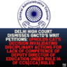 Delhi High Court Dismisses GNCTD's Writ Petitions: Upholds CAT's Decision Invalidating Disciplinary Actions for Lack of Competence of Deputy Director of Education under Rule 14 of CCS(CCA) Rules