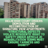 Delhi High Court Orders Demolition and Reconstruction of Signature View Apartments: "Structural Defects Violate Residents' Right to Safety Under Article 21; Rehabilitation Terms Must Ensure Fairness and Dignity"