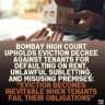 Bombay High Court Upholds Eviction Decree Against Tenants for Defaulting on Rent, Unlawful Subletting, and Misusing Premises: “Eviction Becomes Inevitable When Tenants Fail Their Obligations”