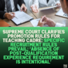 Supreme Court Clarifies Promotion Rules for Teaching Cadre: Specific Recruitment Rules Prevail; ‘Absence of Post-Qualification Experience Requirement Is Intentional’