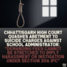 Chhattisgarh High Court Quashes Abetment to Suicide Charges Against School Administrator: "Demanding Fees Cannot Be Stretched to Imply Harassment or Instigation Under Section 306 IPC"