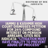 Jammu & Kashmir High Court Dismisses Petition for 24% Compound Interest on Pension Arrears, Cites Res Judicata: "Litigation Must Have Finality to Prevent Abuse of Process"