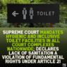 Supreme Court Mandates Hygienic and Inclusive Toilet Facilities in All Court Complexes Nationwide; Declares Lack of Sanitation a Violation of Fundamental Rights Under Article 21