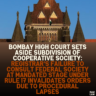 Bombay High Court Sets Aside Subdivision of Cooperative Society: Registrar's Failure to Consult Federal Society at Mandated Stage Under Rule 17 Invalidates Orders Due to Procedural Lapses