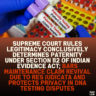 Supreme Court Rules Legitimacy Conclusively Determines Paternity Under Section 112 of Indian Evidence Act; Bars Maintenance Claim Revival Due to Res Judicata and Protects Privacy in DNA Testing Disputes