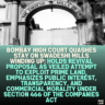 Bombay High Court Quashes Stay on Swadeshi Mills Winding Up: Holds Revival Proposal as Veiled Attempt to Exploit Prime Land, Emphasizes Public Interest, Transparency, and Commercial Morality Under Section 466 of the Companies Act