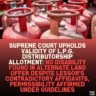 Supreme Court Upholds Validity of L.P.G. Distributorship Allotment: No Disability Found in Alternate Land Offer Despite Lessor's Contradictory Affidavits, Permissibility Affirmed Under Guidelines