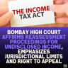 Bombay High Court Affirms Reassessment Proceedings for Undisclosed Income, Emphasizes Jurisdictional Limits and Right to Appeal