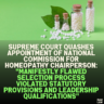 Supreme Court Quashes Appointment of National Commission for Homeopathy Chairperson: "Manifestly Flawed Selection Process Violated Statutory Provisions and Leadership Qualifications"