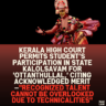 Kerala High Court Permits Student’s Participation in State Kalolsavam for 'Ottanthullal,' Citing Acknowledged Merit—"Recognized Talent Cannot Be Overlooked Due to Technicalities"