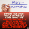 Bombay High Court Partly Vacates Ex-Parte Injunction: "Misrepresentation of Trade Mark and Selective Disclosure Cannot Be Tolerated in Judicial Proceedings"