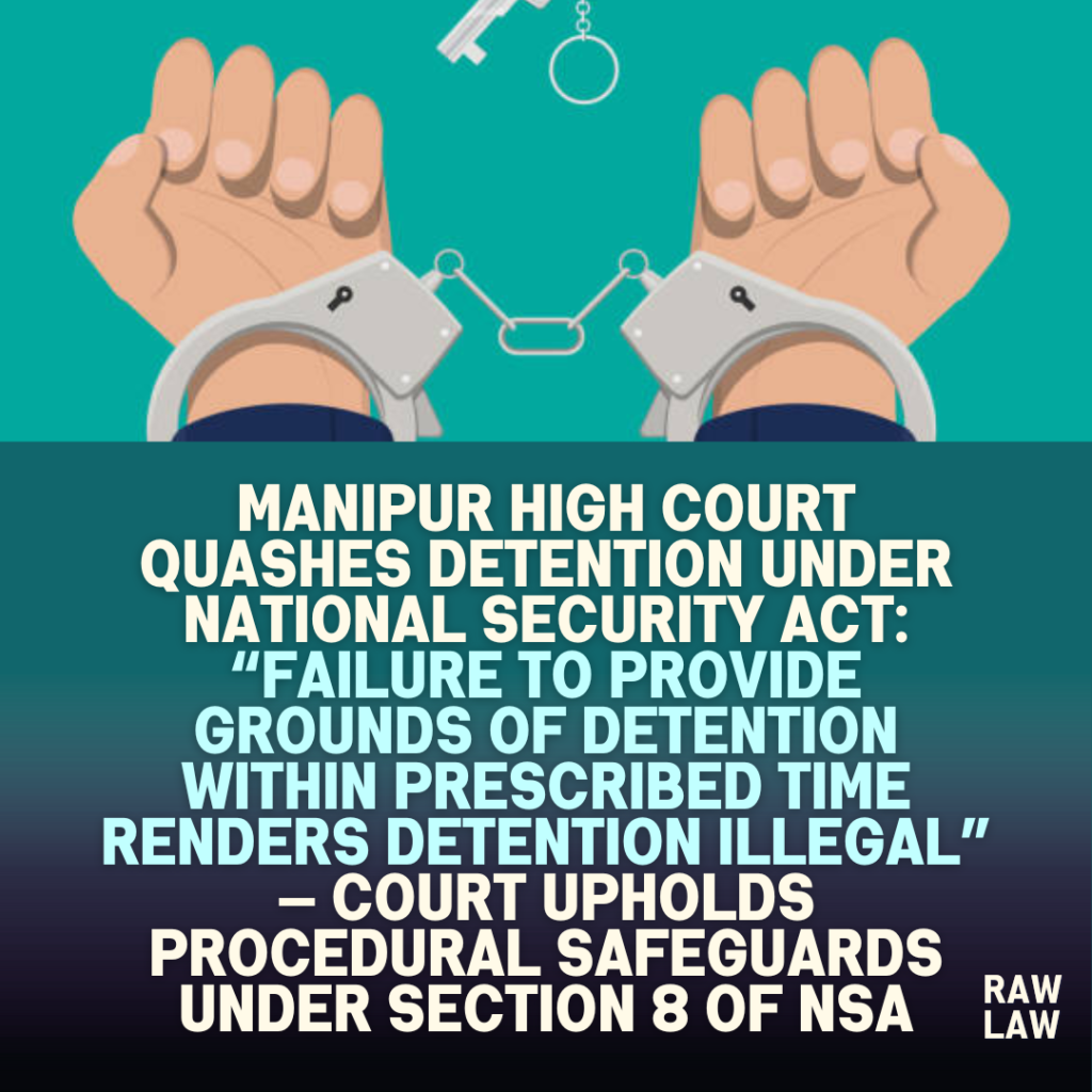 quashes detention