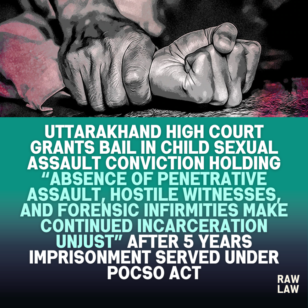 Delhi High Court Denies Interim Bail on Medical Grounds in POCSO and Trafficking Case — No Medical Indication That Treatment Not Possible in Jail Hospital 4 4