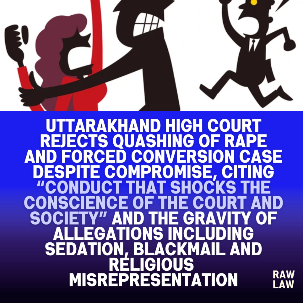 quashing of rape