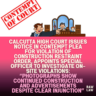 contempt of court