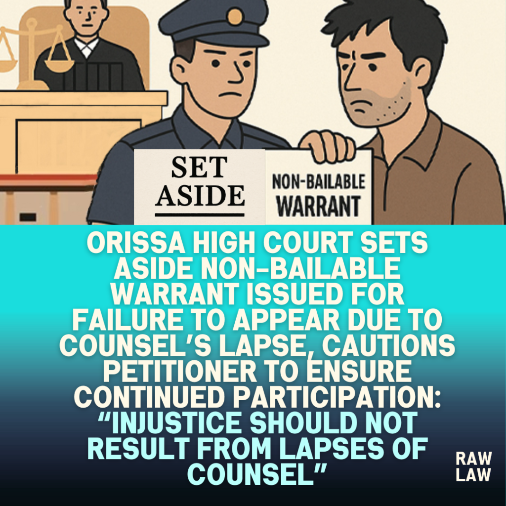 set aside non bailable warrant