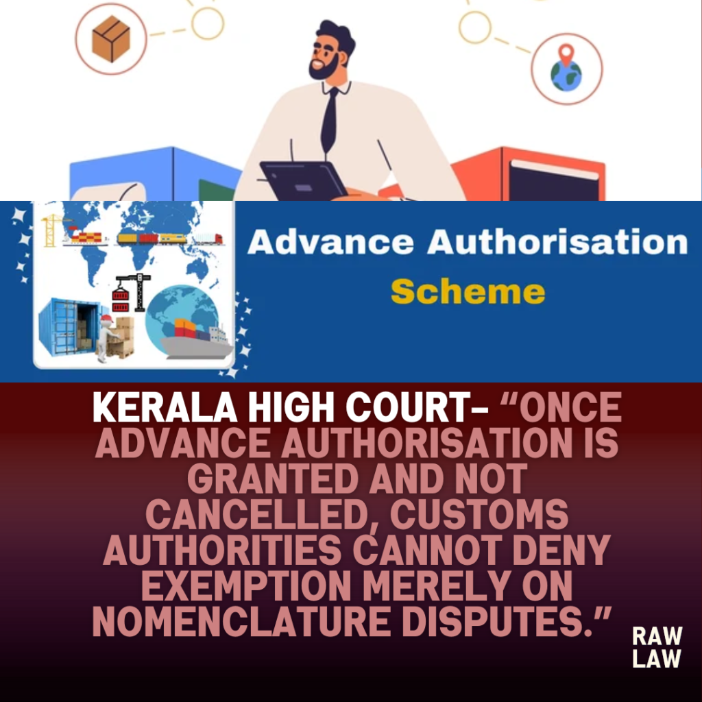 advance authorisation