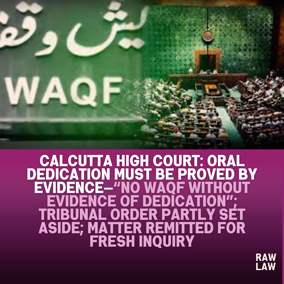 waqf without evidence