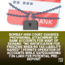 freezing of bank accounts