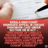 Kerala High Court Dismisses Appeal in Cheque Dishonour Case Under Section 138 NI Act — “Discharge of Liability Proven Through Written Agreement; Complainant’s Signatures Admitted and Presumption Rebutted by Cogent Evidence”