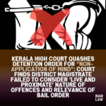 preventive detention quashed
