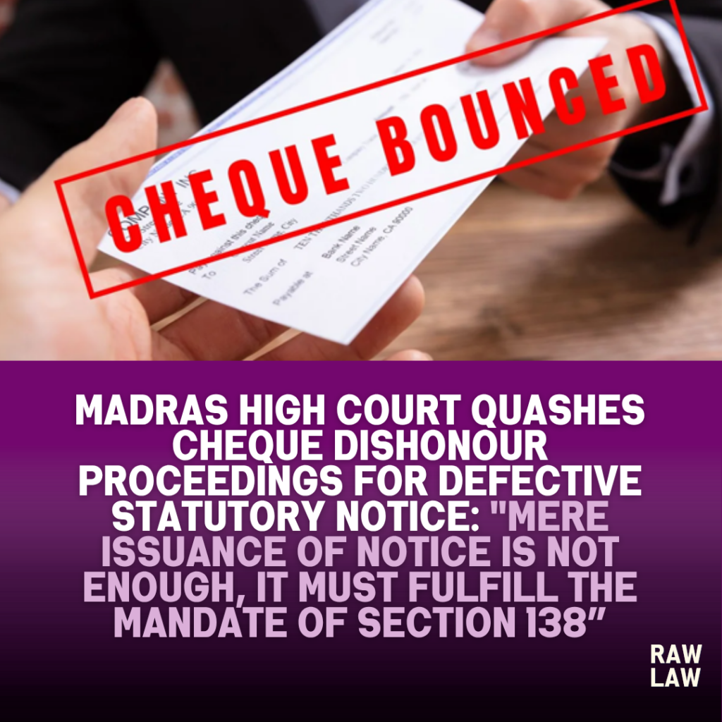 cheque dishonour