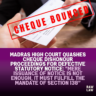 cheque dishonour