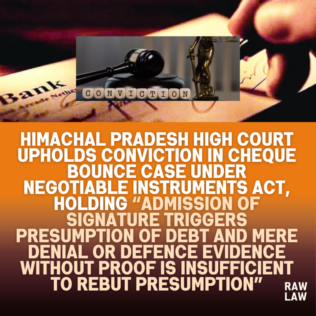 conviction cheque dishonour case