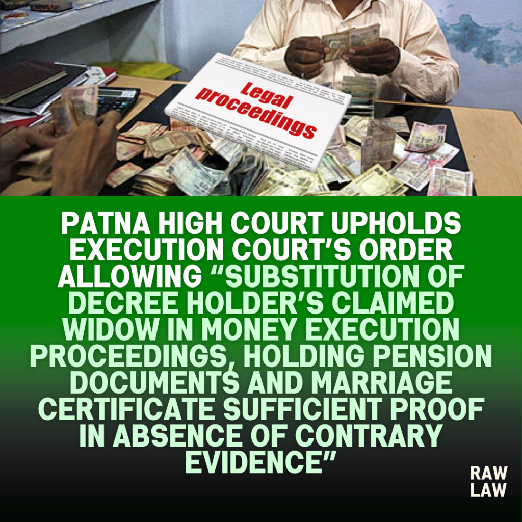 money execution proceedings