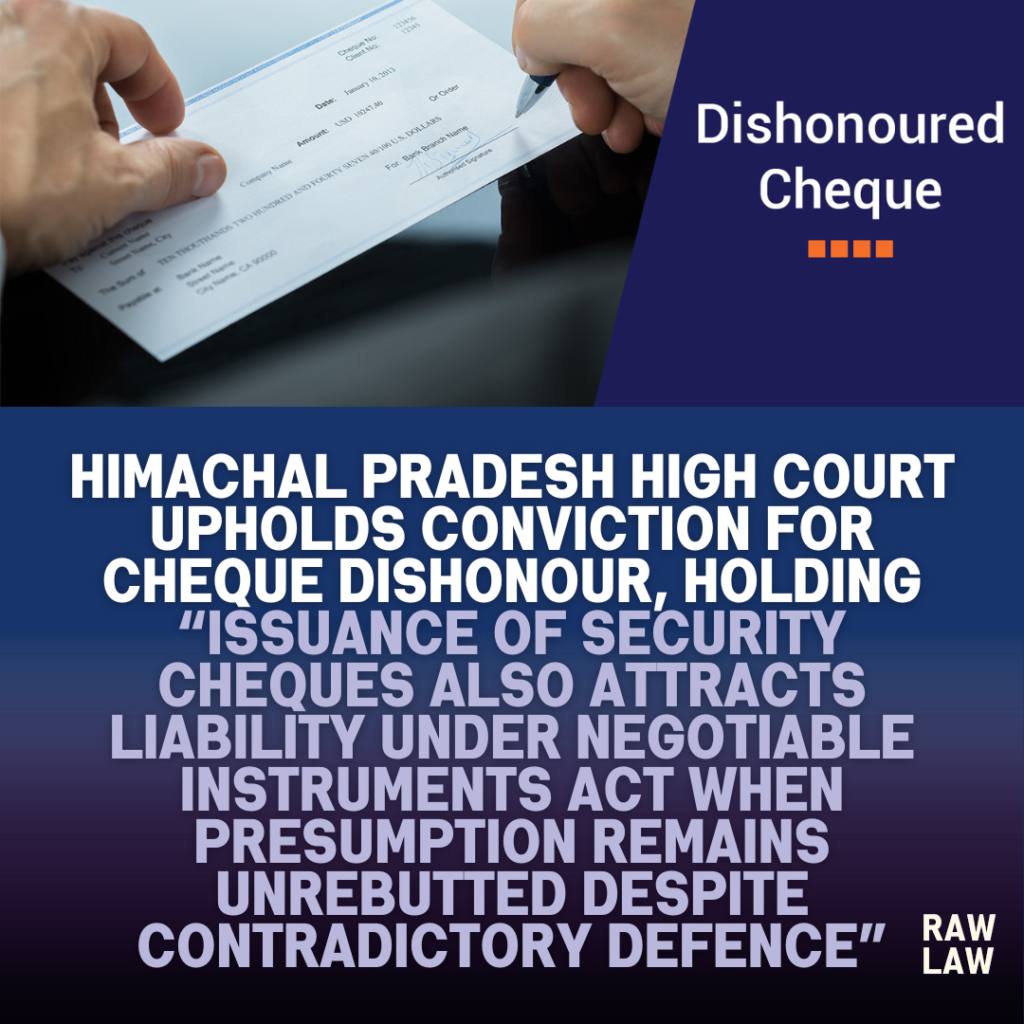 cheque dishonour