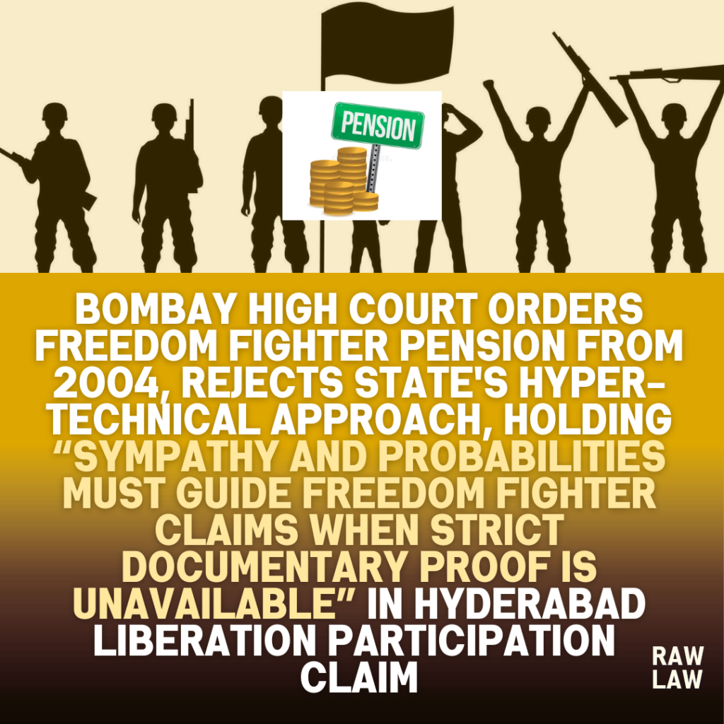 freedom fighter pension