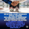 Delhi-High-Court-Dismisses-Appeal-Seeking-Declaration-of-Ownership-by-Adverse-Possession-Without-Proper-Valuation-Plaintiff-cannot-whimsically-choose-a-ridiculous-figure-for-filing-the-suit-most