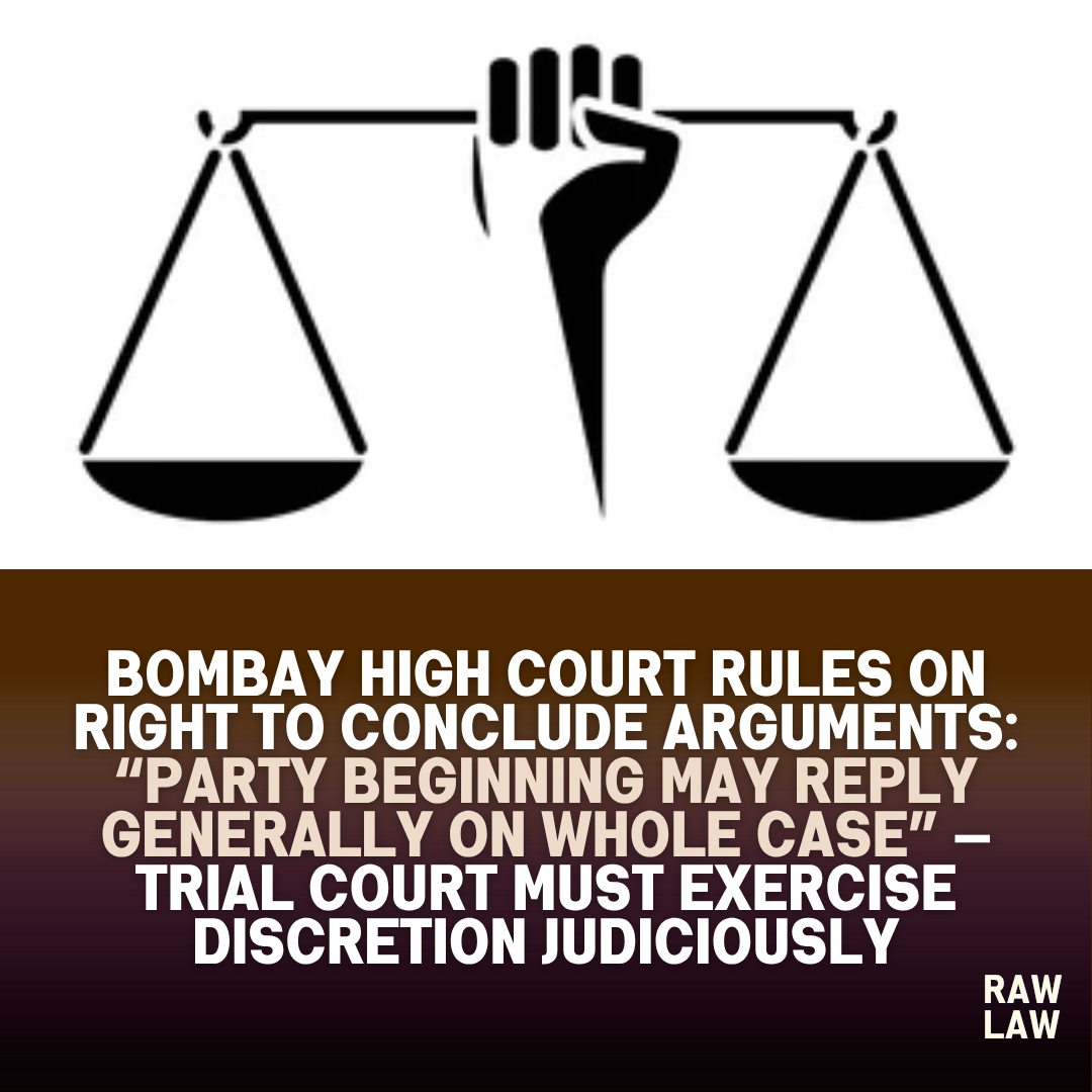 right to conclude arguments