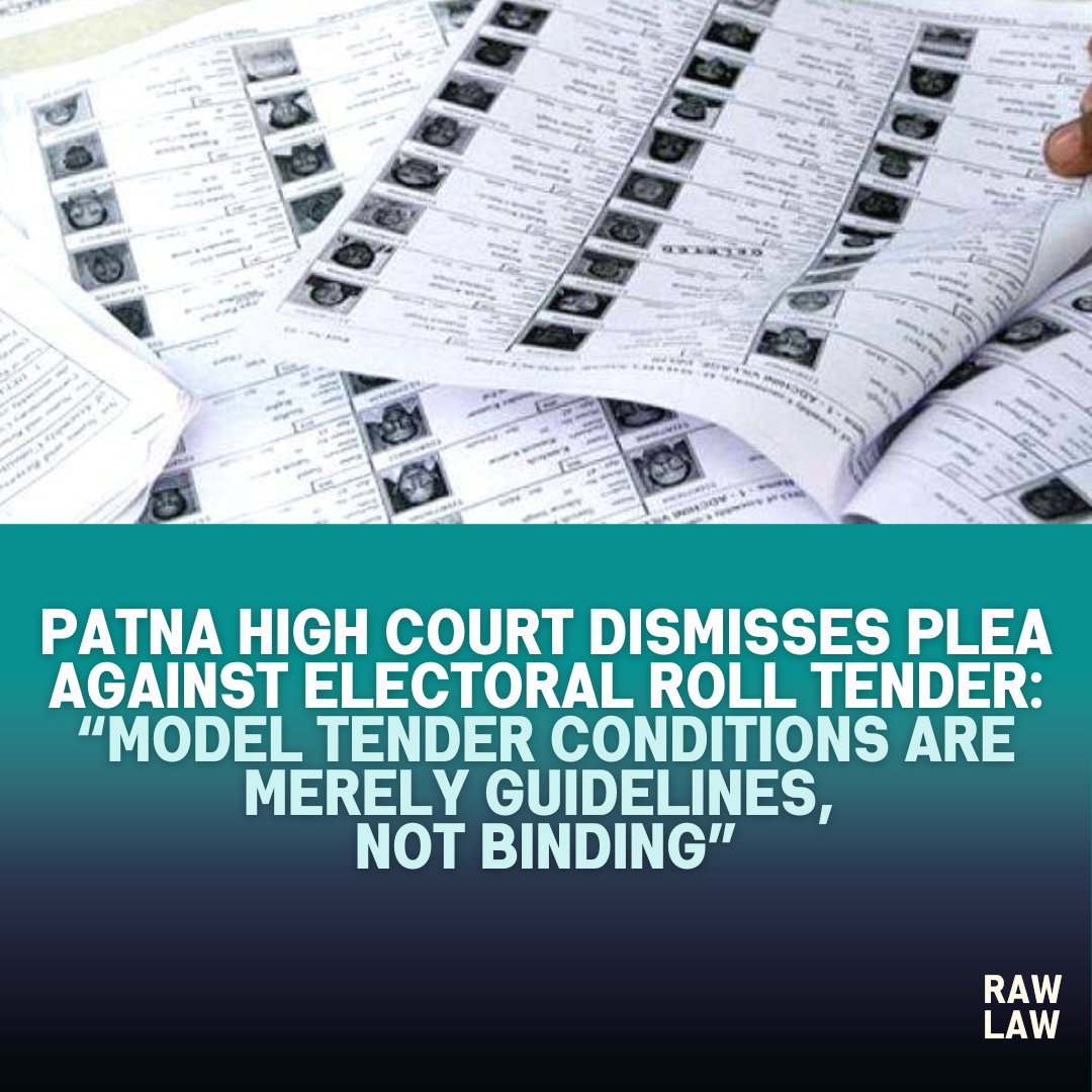 electoral roll tender