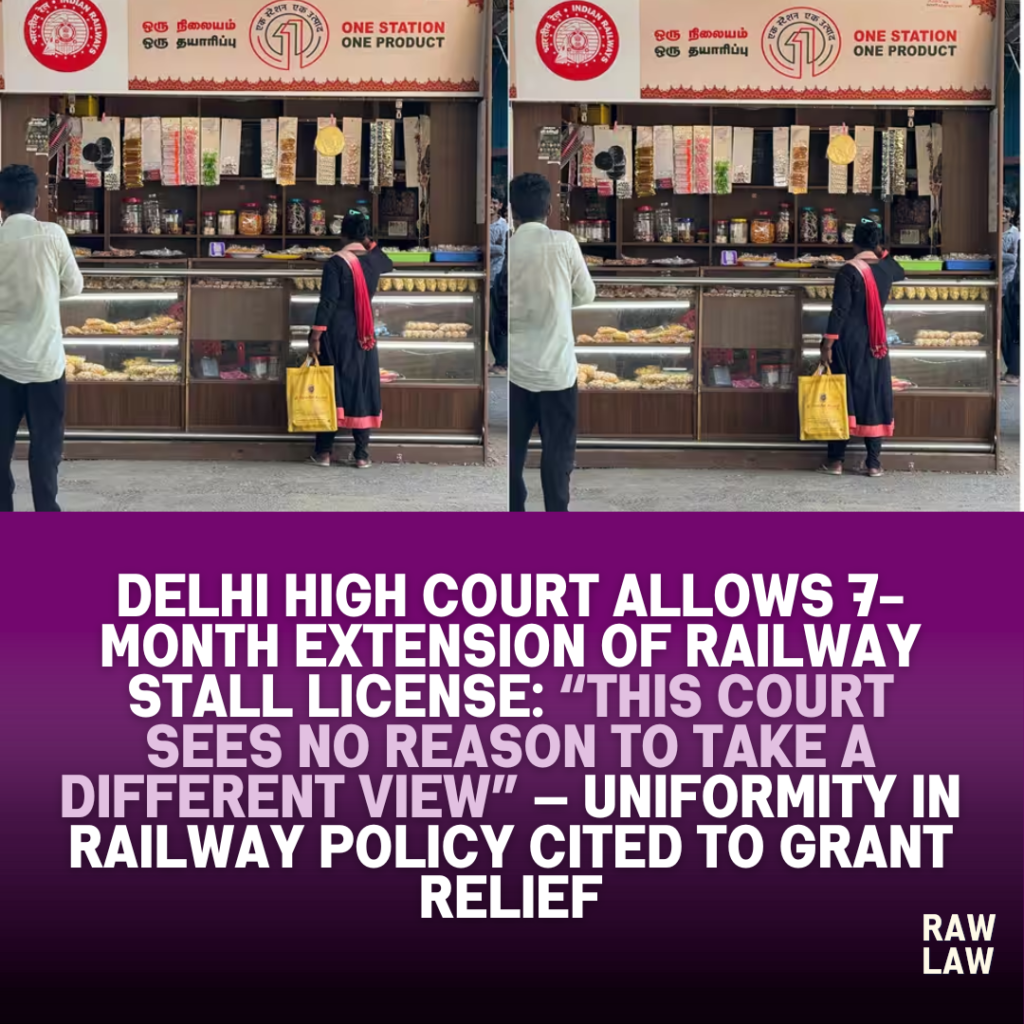 railway stall license