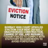 Bombay High Court Upholds Eviction Over Rent Default, Unauthorized Construction, Change of Use, and Nuisance: “Tenant failed to comply with statutory requirements to avoid forfeiture”