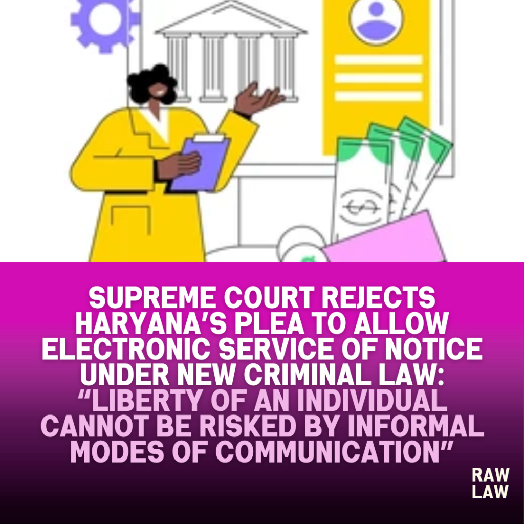 electronic service of notice