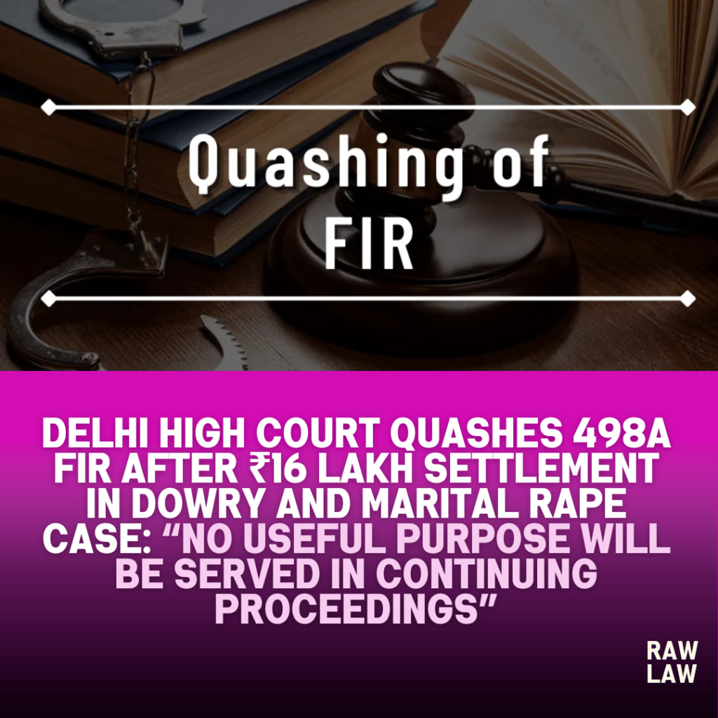 fir quashed